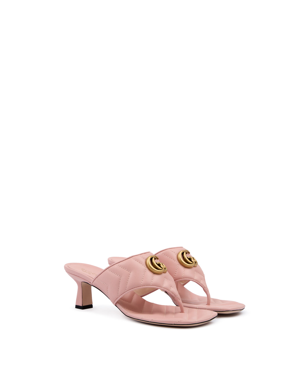 Mystic Pink Nappa Charlotte Leather Sandals - ventzia