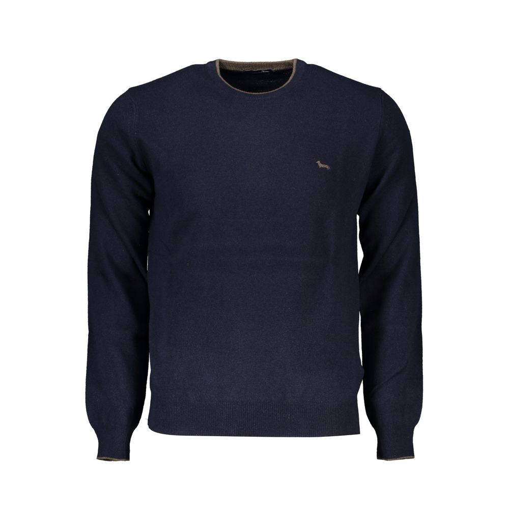 Sophisticated Crew Neck Cashmere Blend Sweater - ventzia