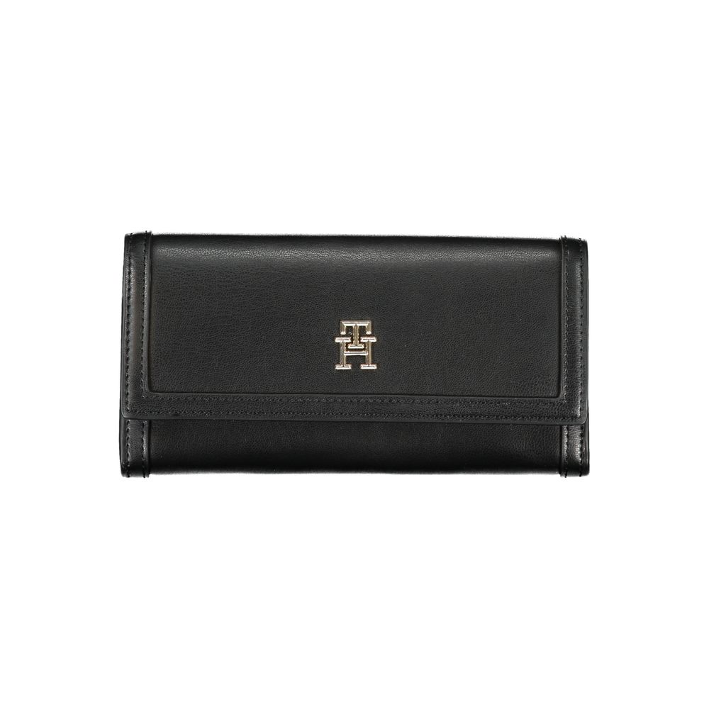 Elegant Black Dual-Compartment Wallet - ventzia