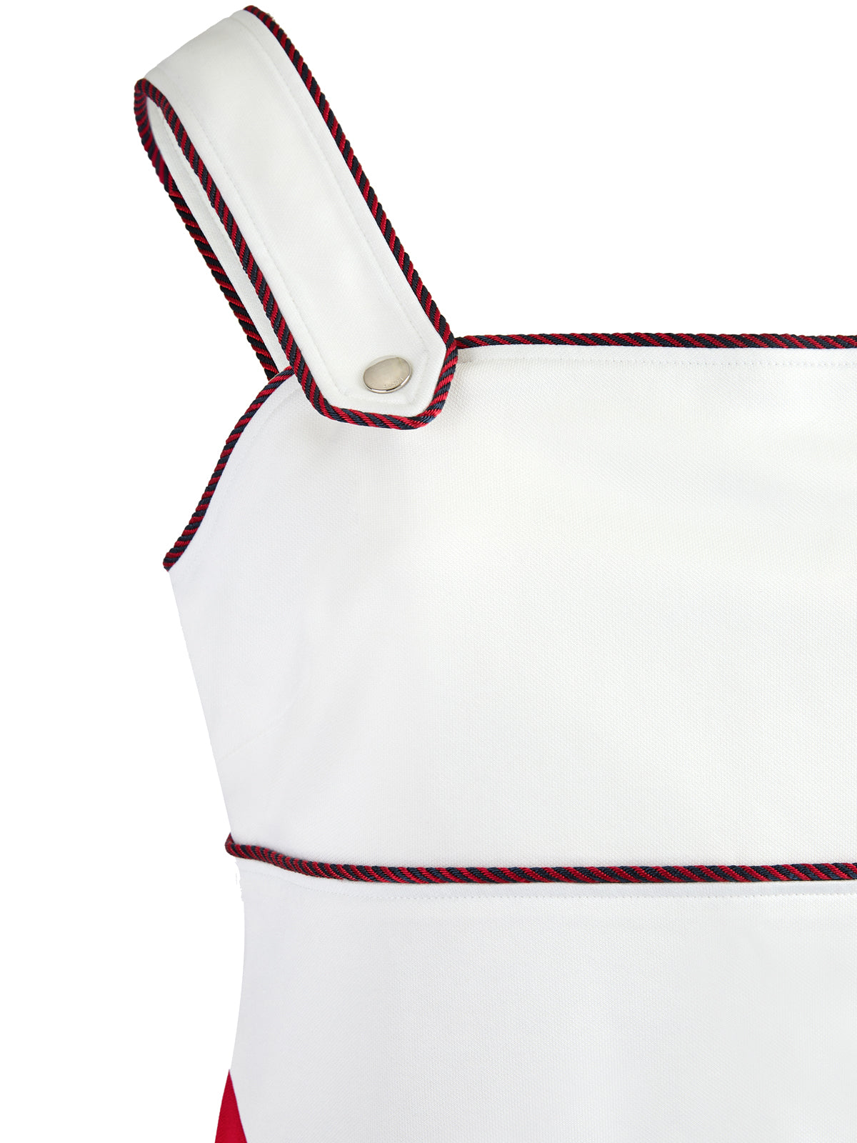 White polyester and Cotton short dress - ventzia
