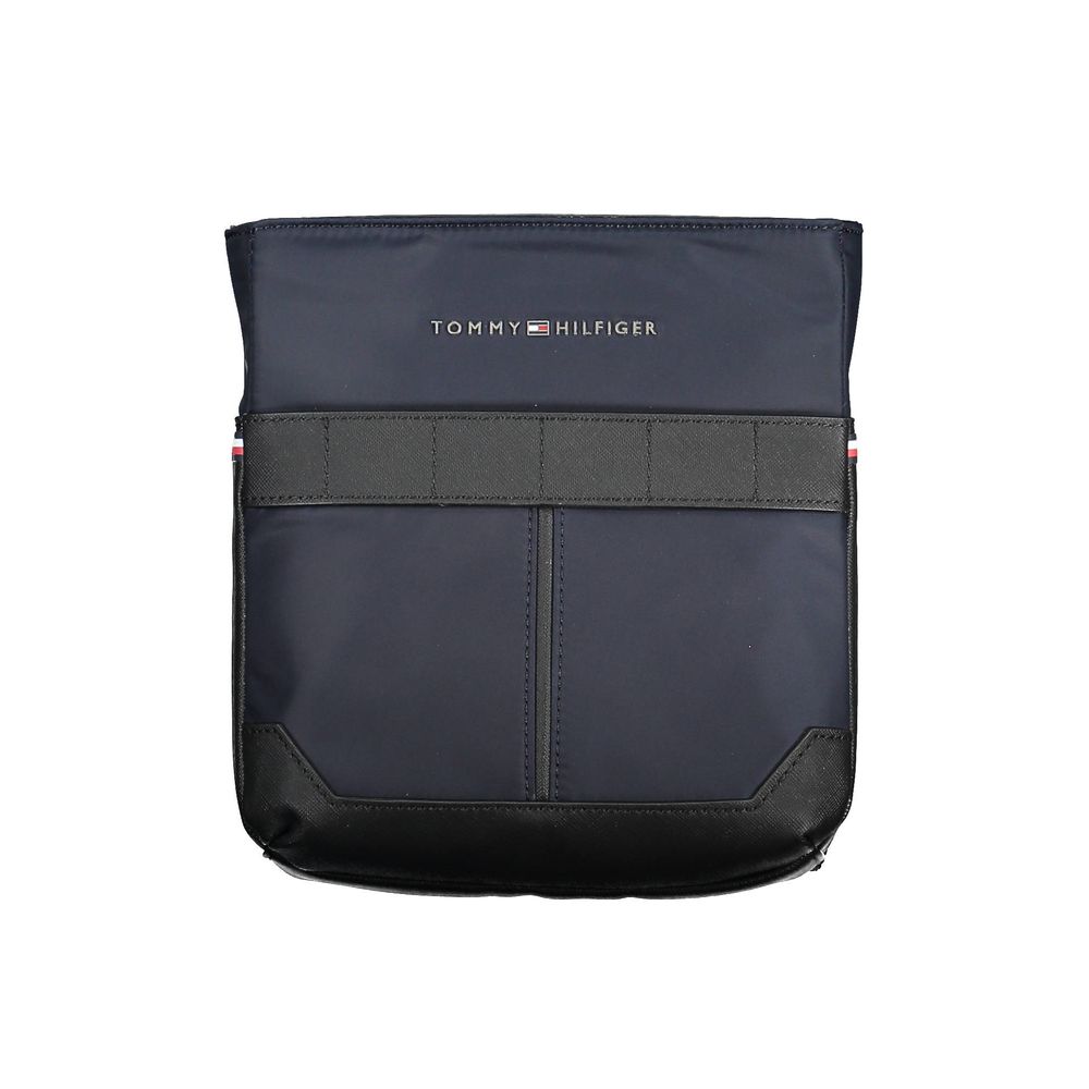 Blue Polyurethane Men's Shoulder Bag - ventzia
