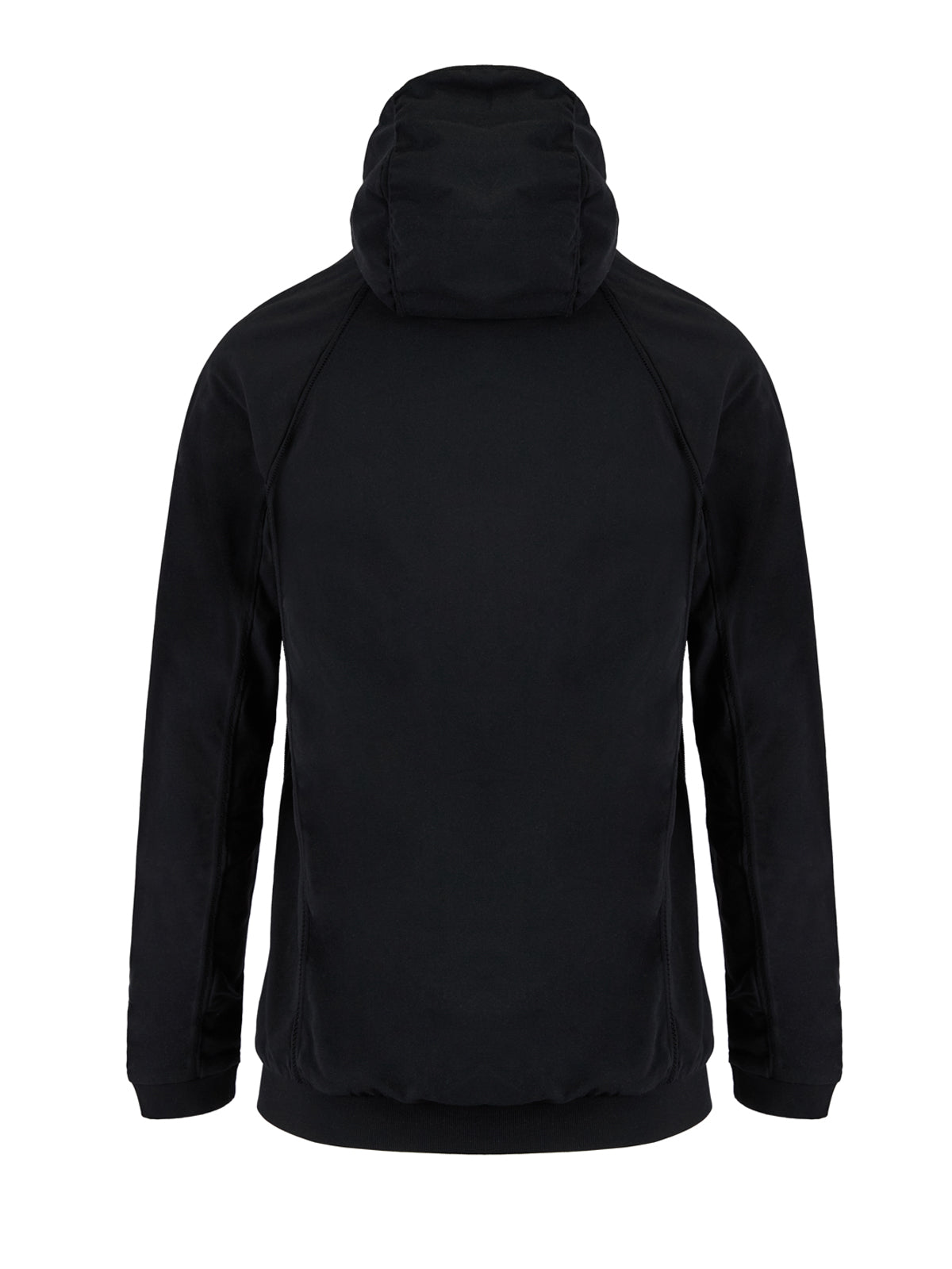 Black Polyamide Hoodie Sweatshirt - ventzia