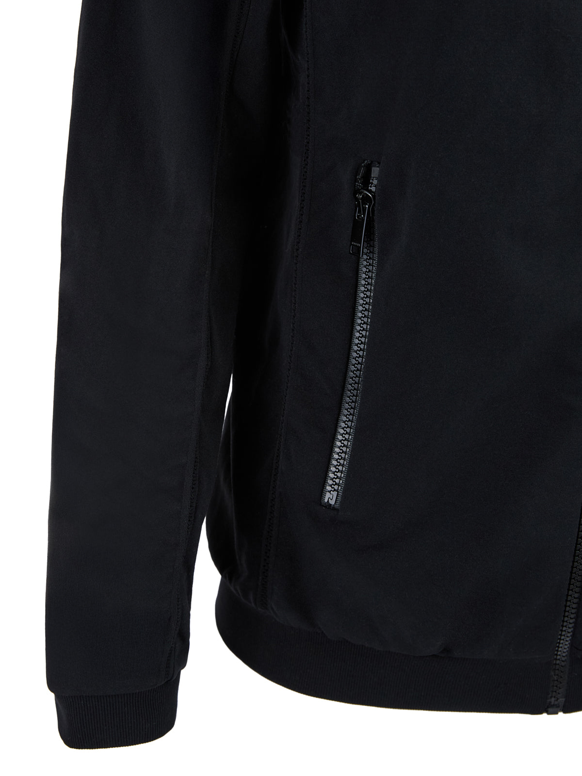 Black Polyamide Hoodie Sweatshirt - ventzia