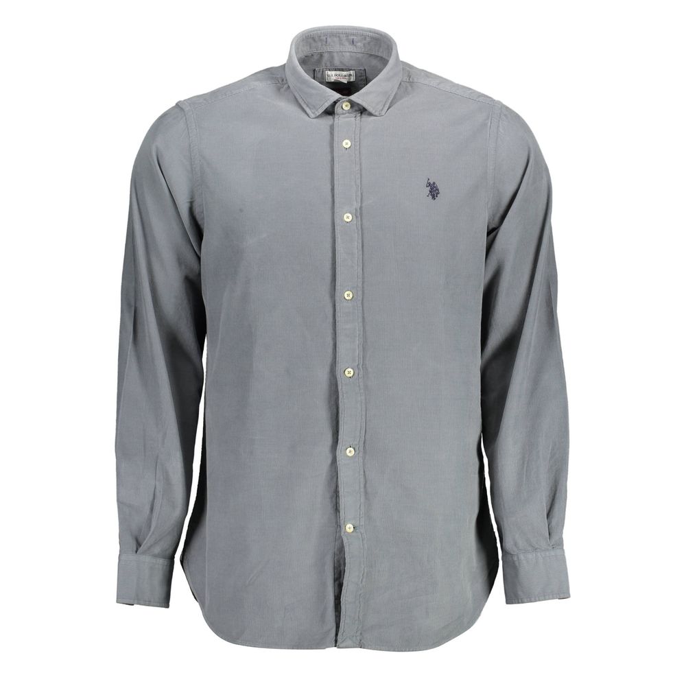 Blu Cotton Men Shirt - ventzia
