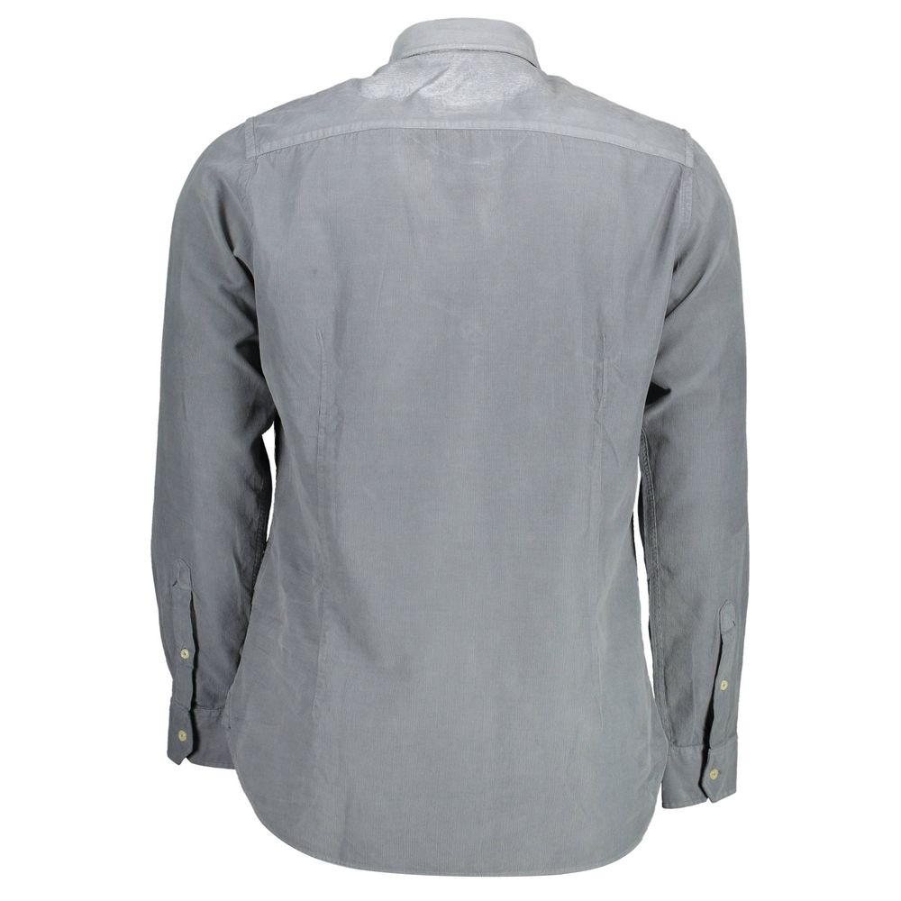 Blu Cotton Men Shirt - ventzia
