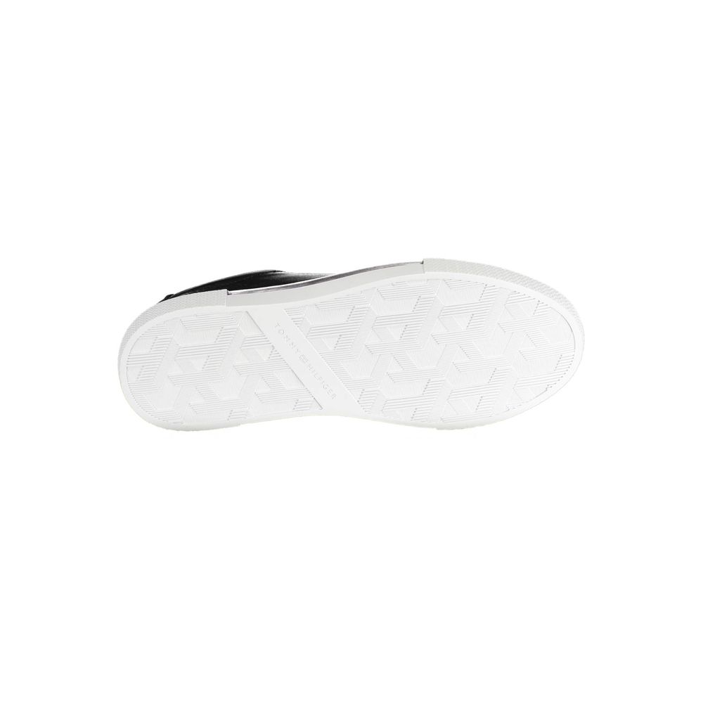 Black Leather Women's Sneaker - ventzia