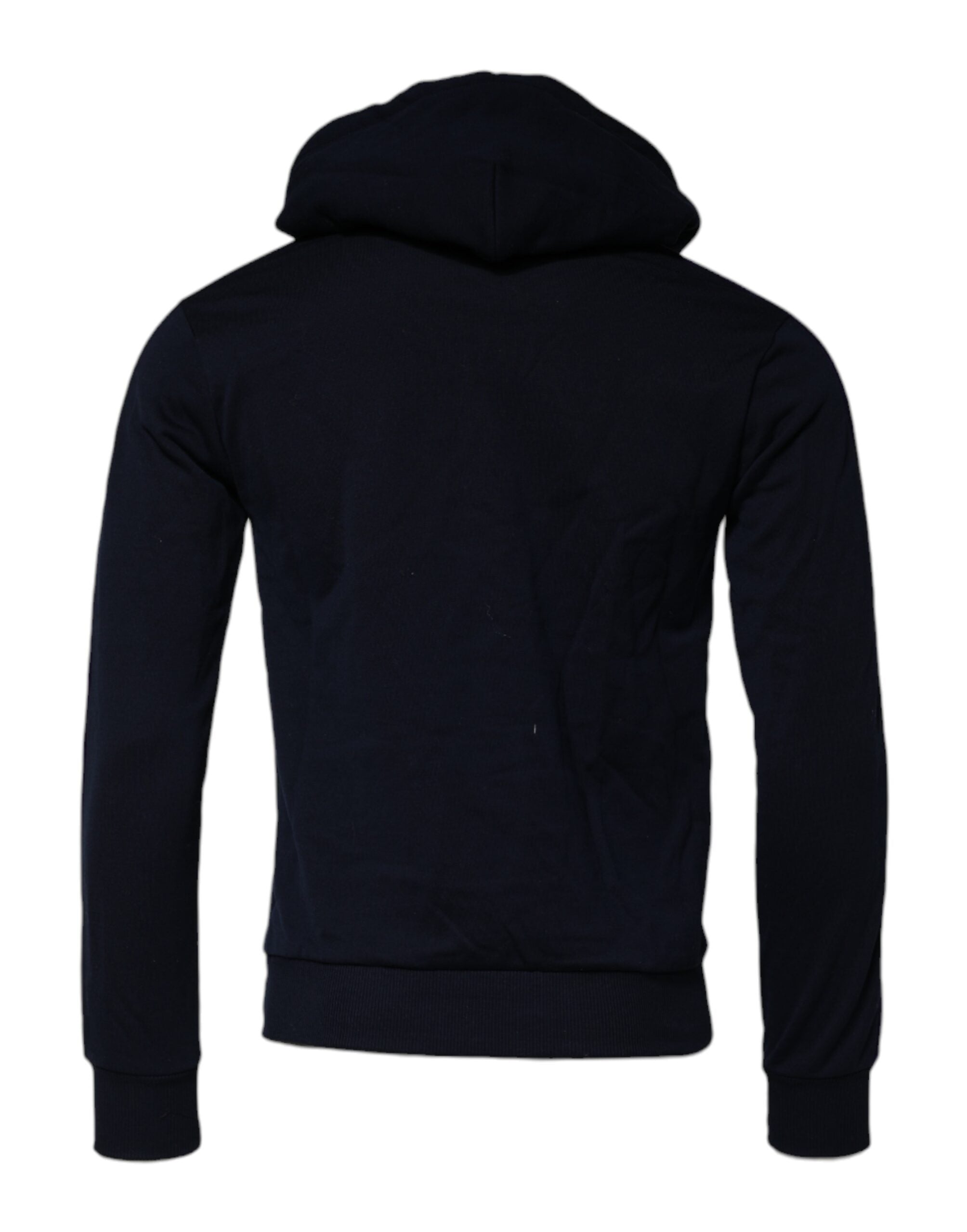 Black Crown Cotton Hooded Sweatshirt Sweater - ventzia