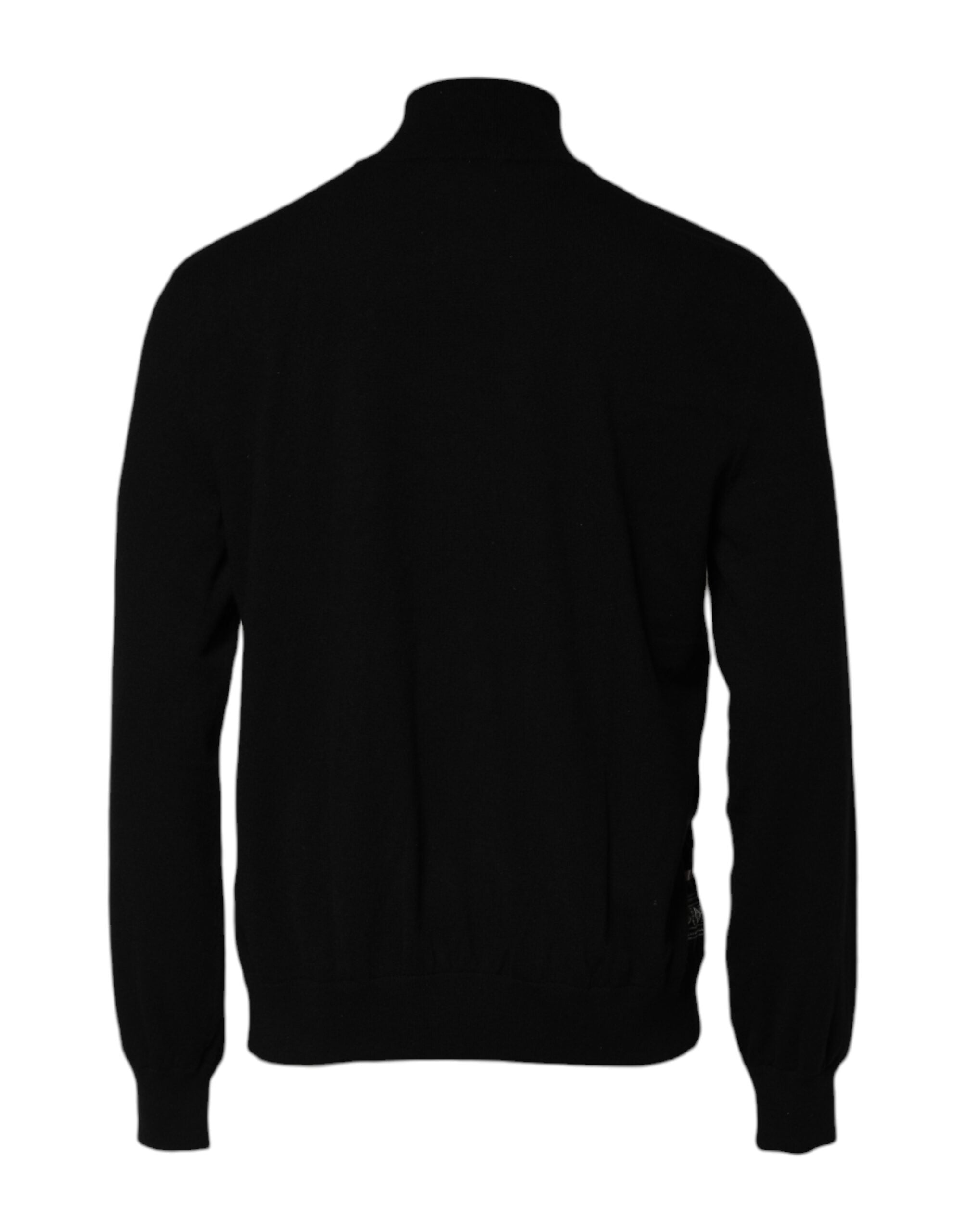 Black White Bandana Print Full Zip Sweater - ventzia