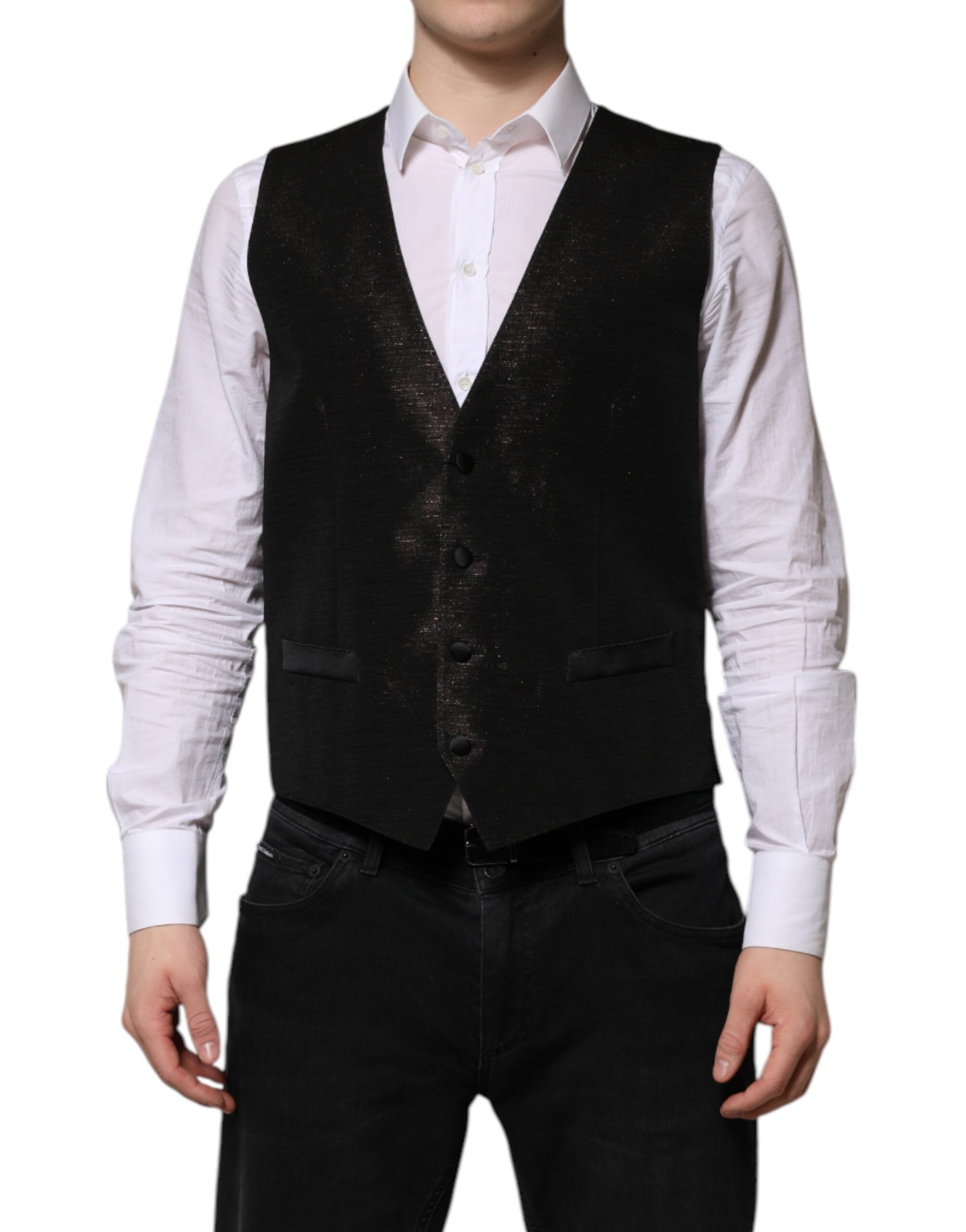 Dark Brown Dress Formal Men Waistcoat Vest - ventzia