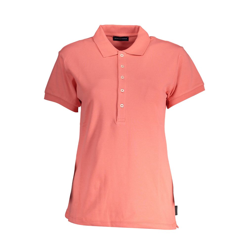 Pink Organic Cotton Women Polo - ventzia