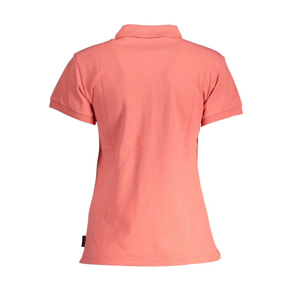 Pink Organic Cotton Women Polo - ventzia
