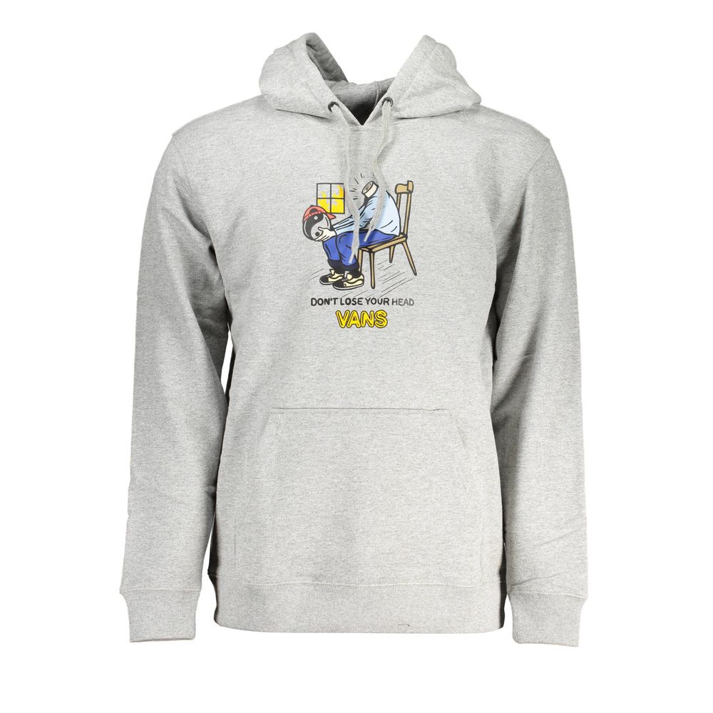 Gray Cotton Men Sweater - ventzia