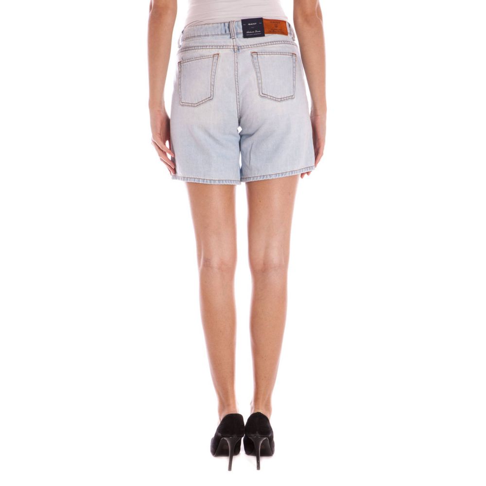 Light Blue Cotton Women Jean - ventzia