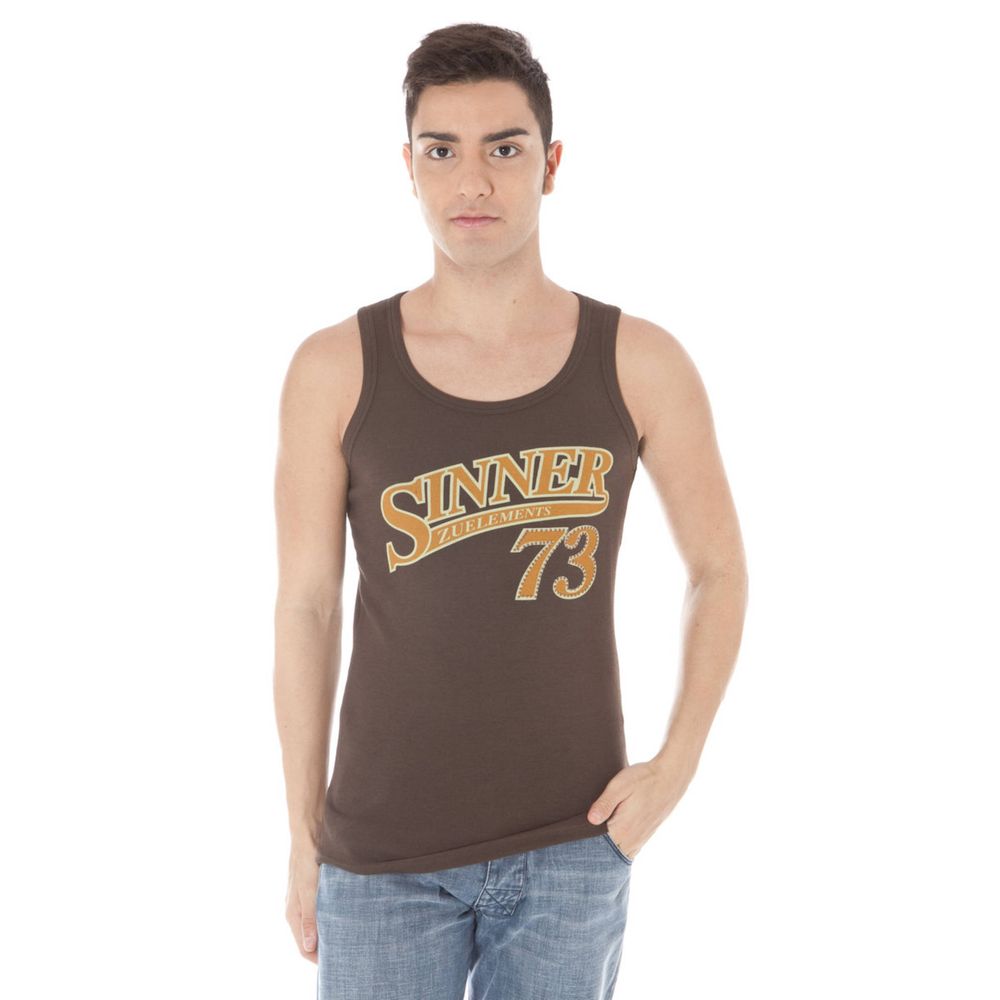 Brown Cotton T-Shirt - ventzia