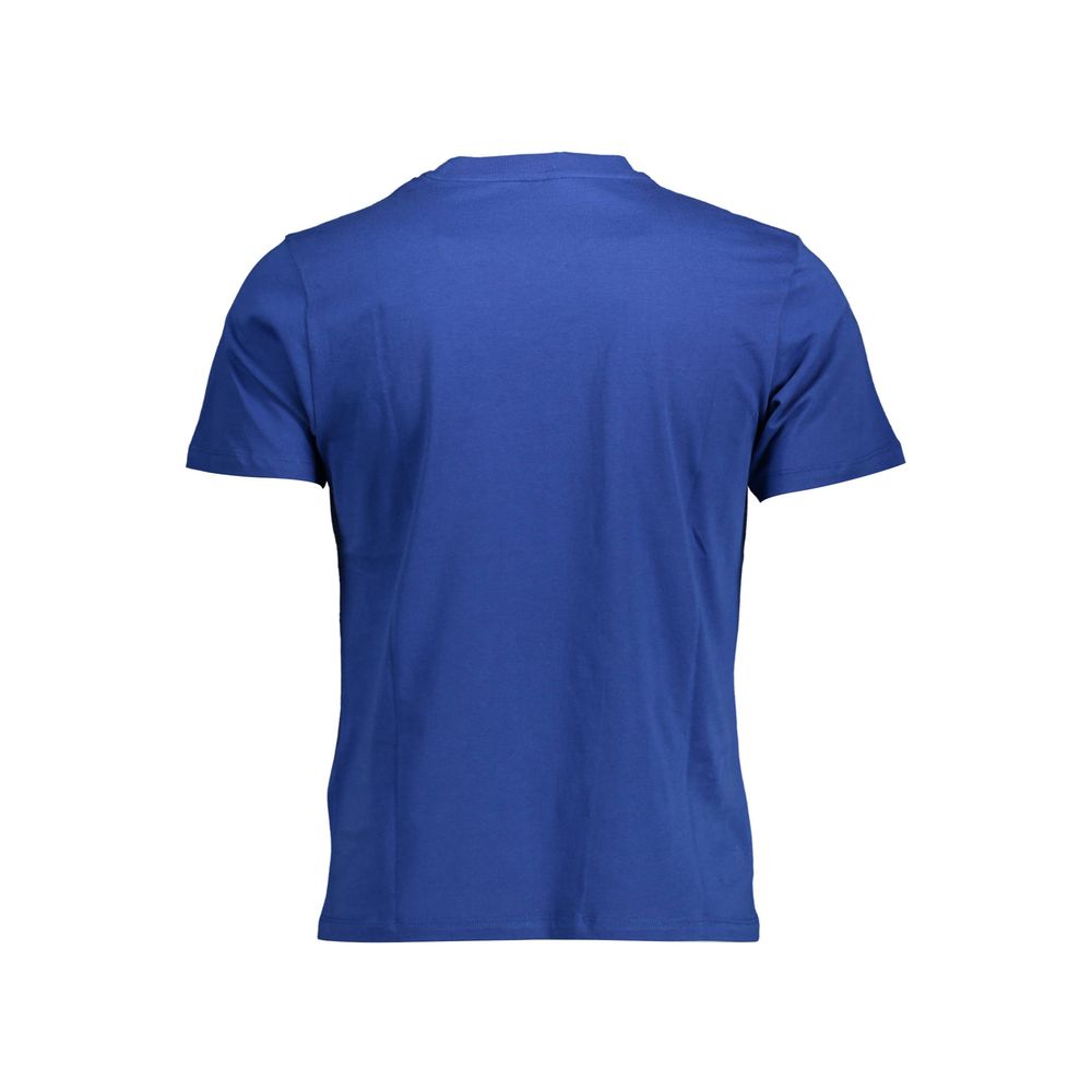 Blue Cotton Men T-Shirt - ventzia