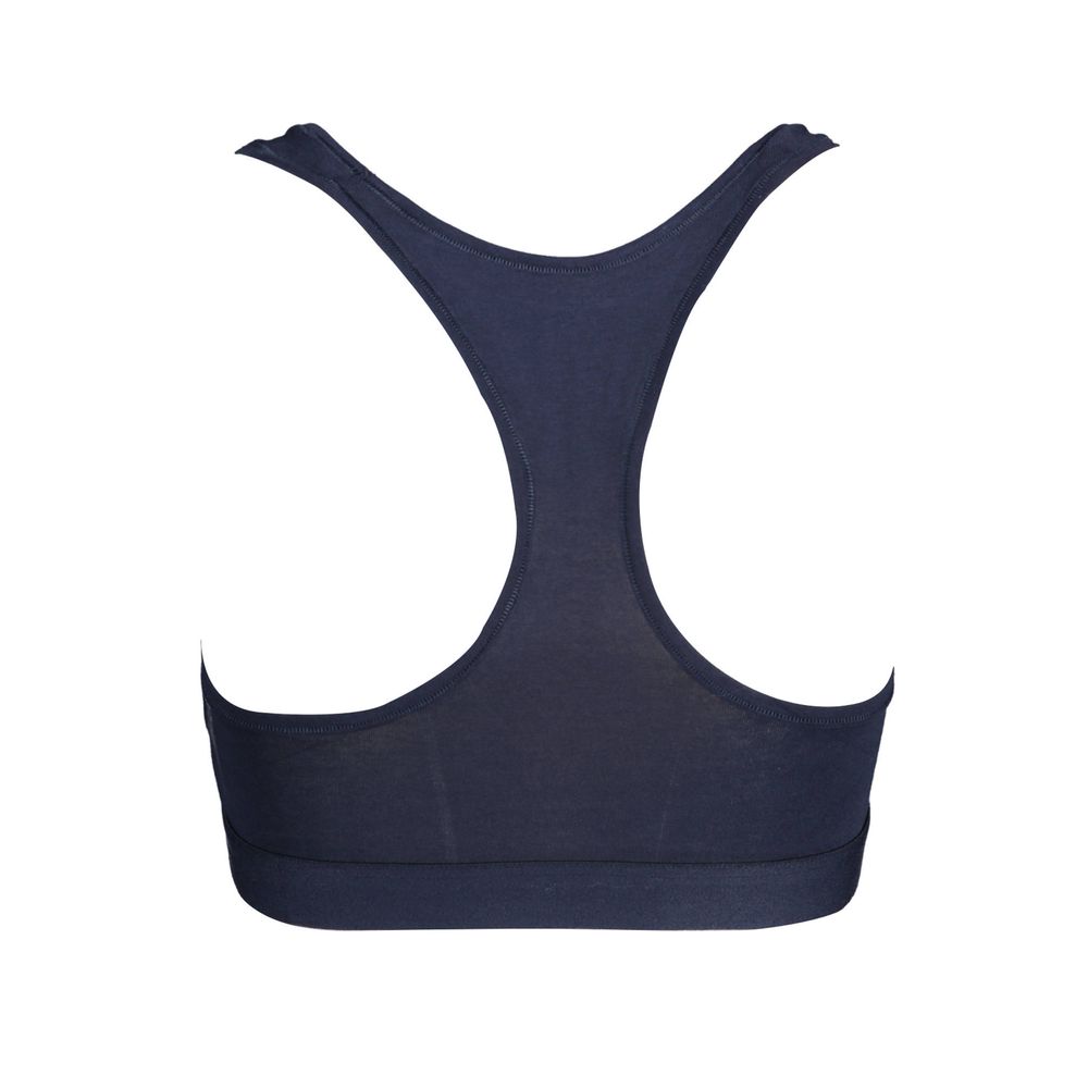 Blue Cotton Women Sports Bra - ventzia