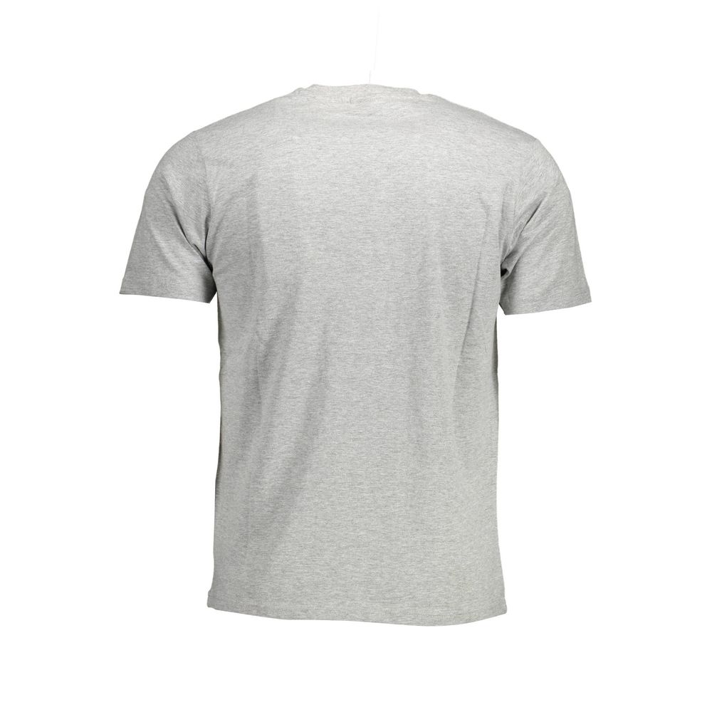 Gray Cotton Men T-Shirt - ventzia