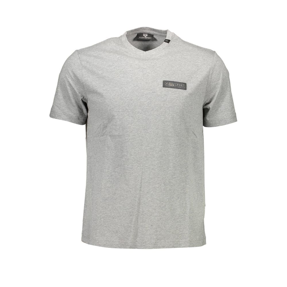 Gray Cotton Men T-Shirt - ventzia