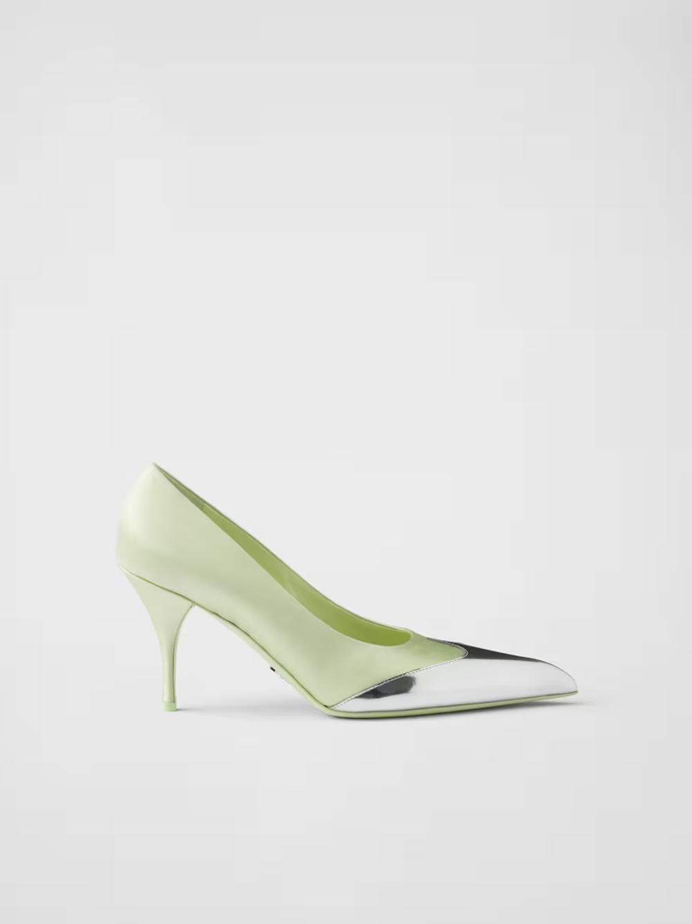 Satin And Metallic Leather Pumps - ventzia