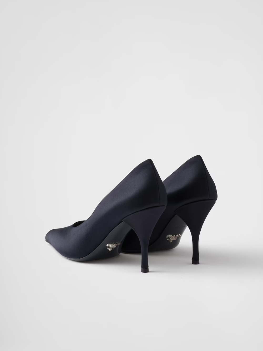 Blue Satin Pumps - ventzia