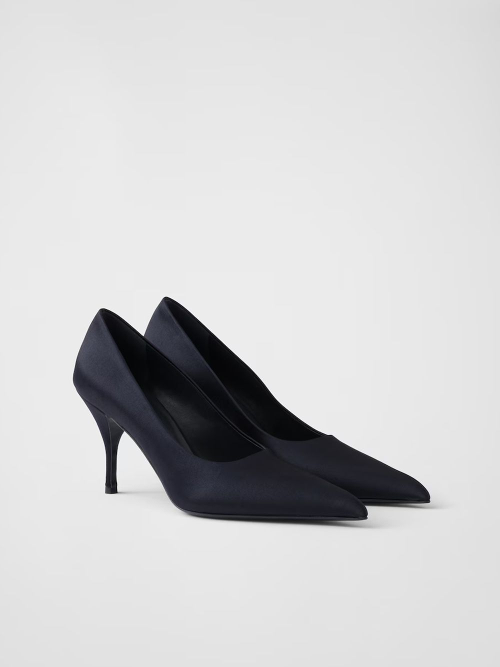 Blue Satin Pumps - ventzia