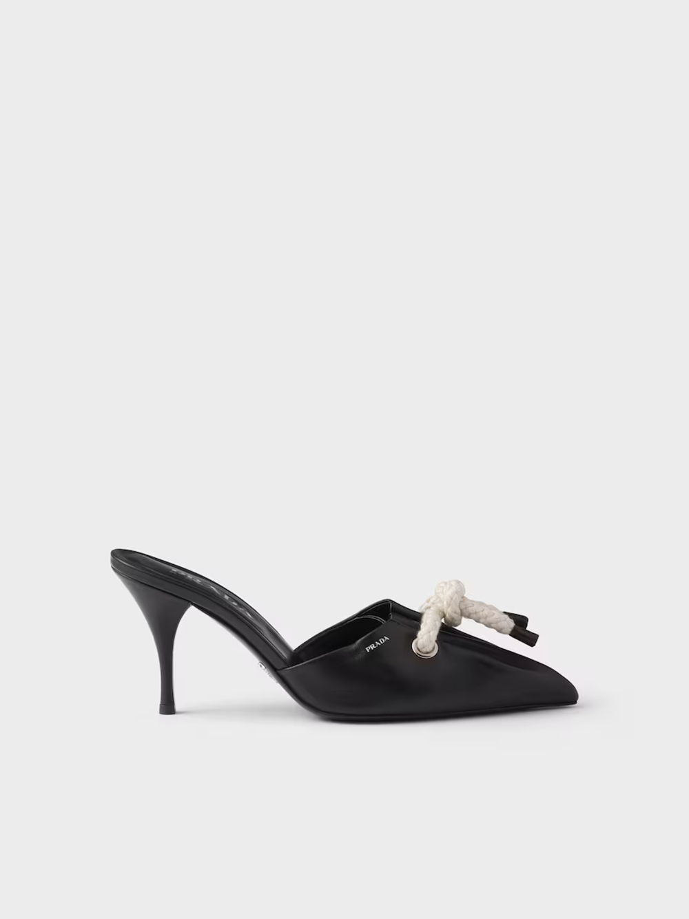 Black Nappa Leather Rope Detail  Sandals - ventzia