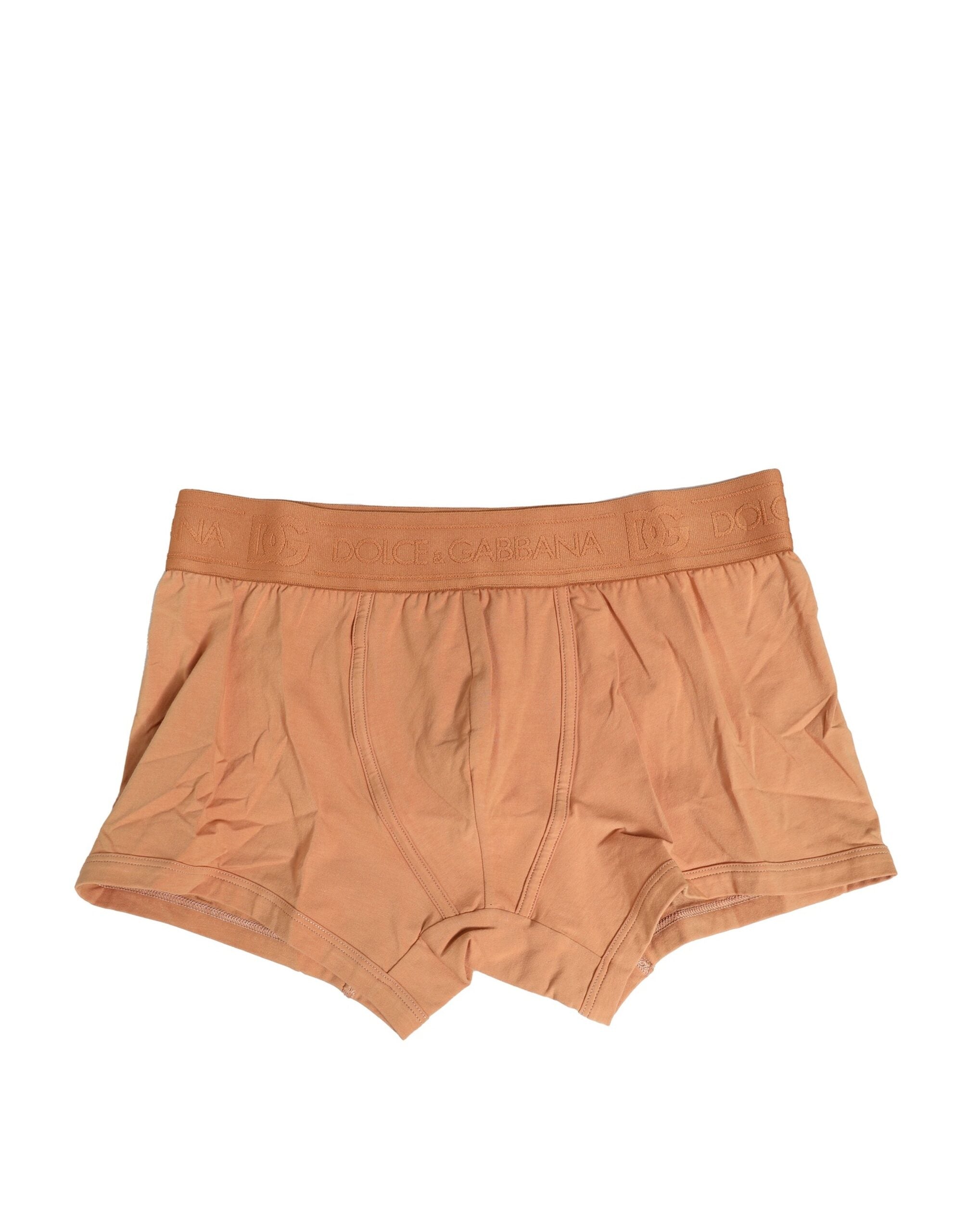 Brown Cotton Stretch Regular Boxer Underwear - ventzia
