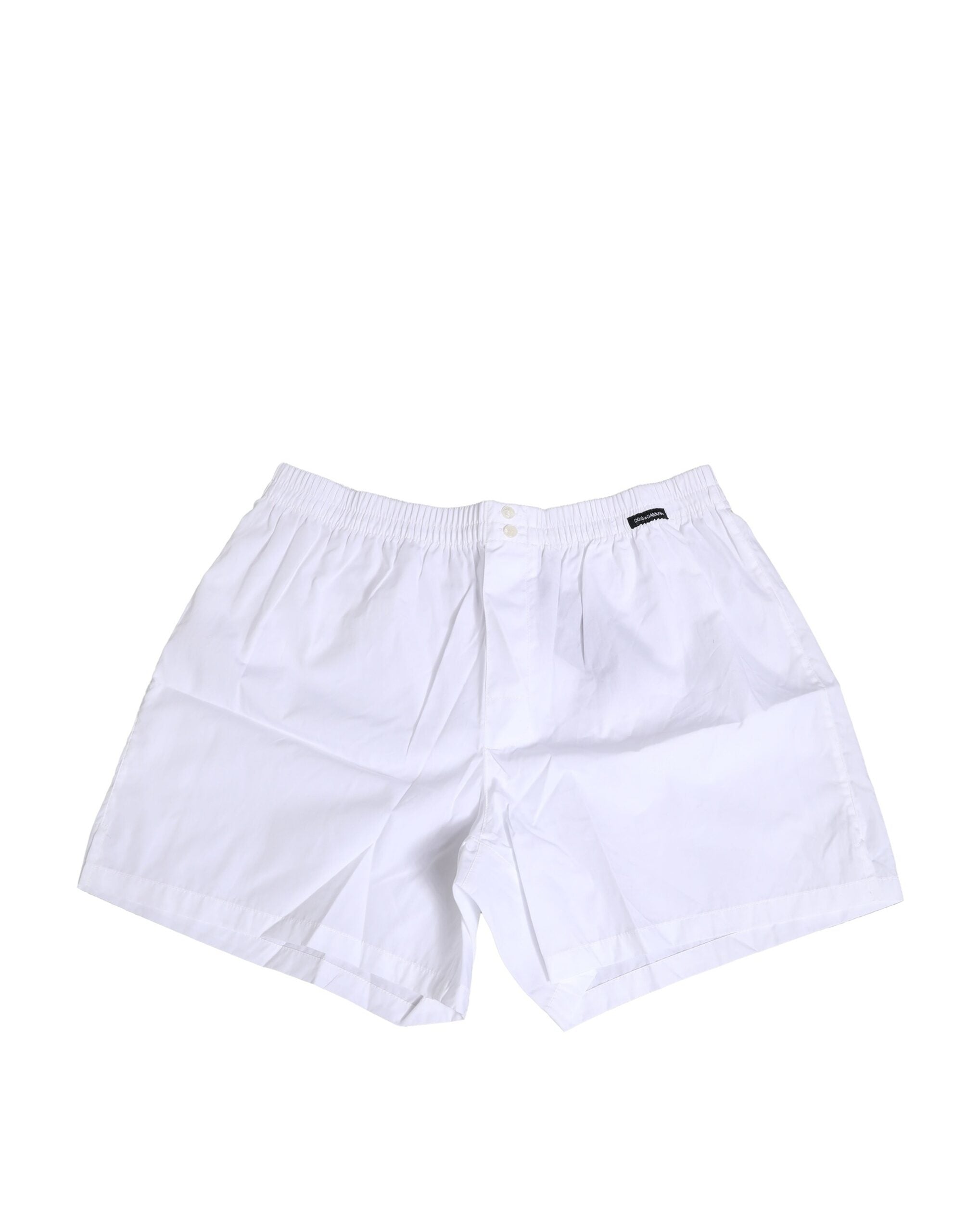 White Cotton Regular Boxer Shorts Underwear - ventzia