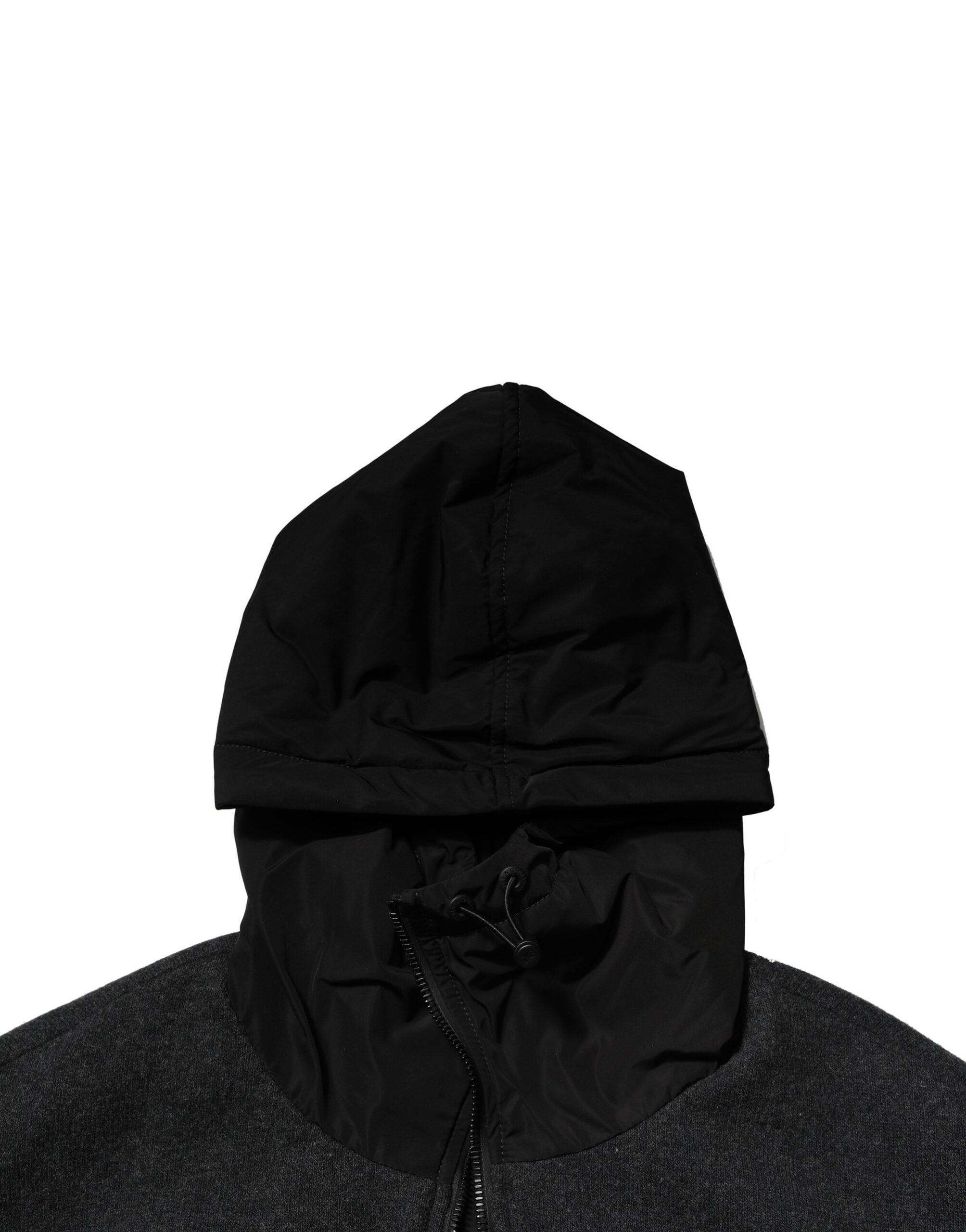 Black DG Logo Plaque Hooded Bomber Jacket - ventzia