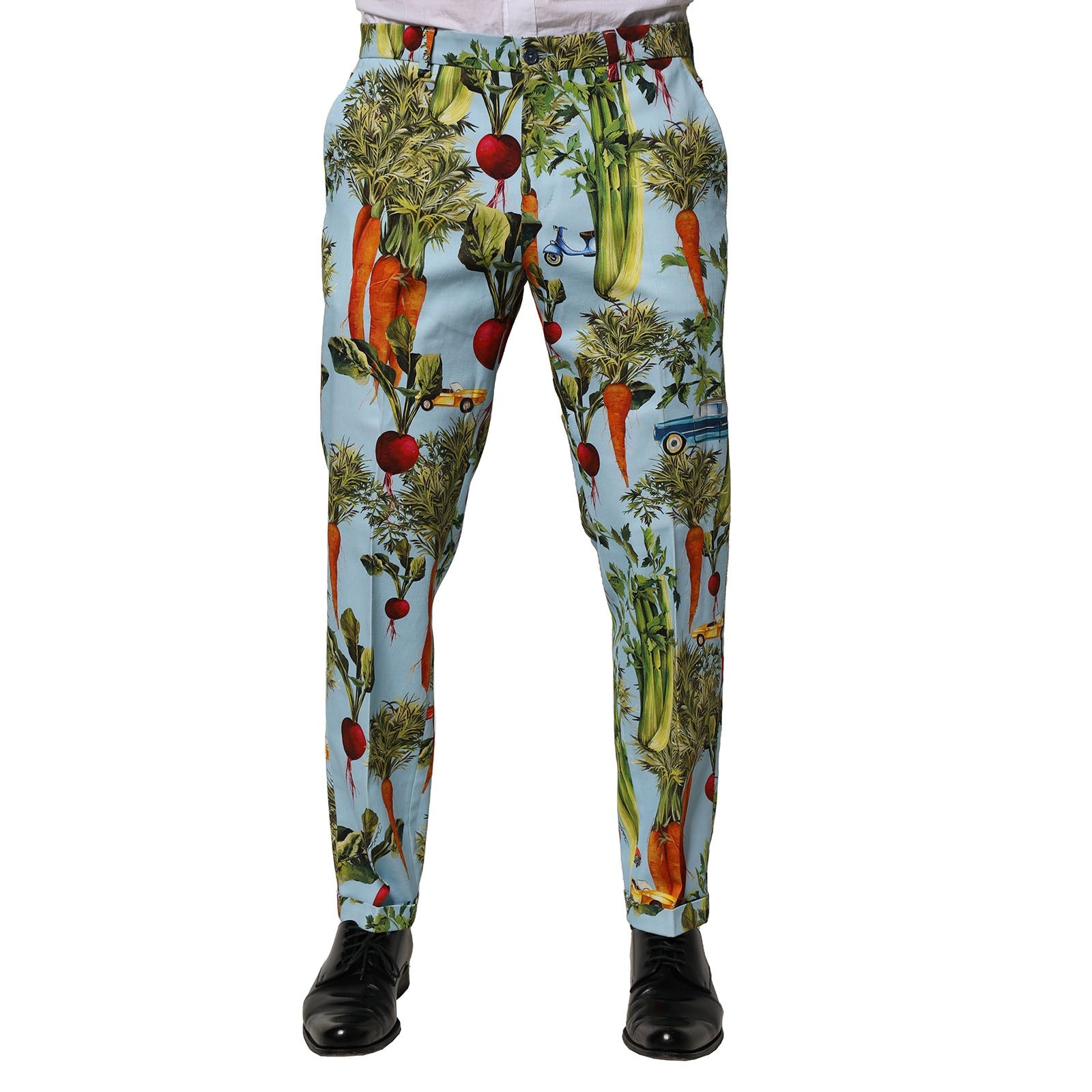 Multicolor Cotton Tapered Men Pants - ventzia