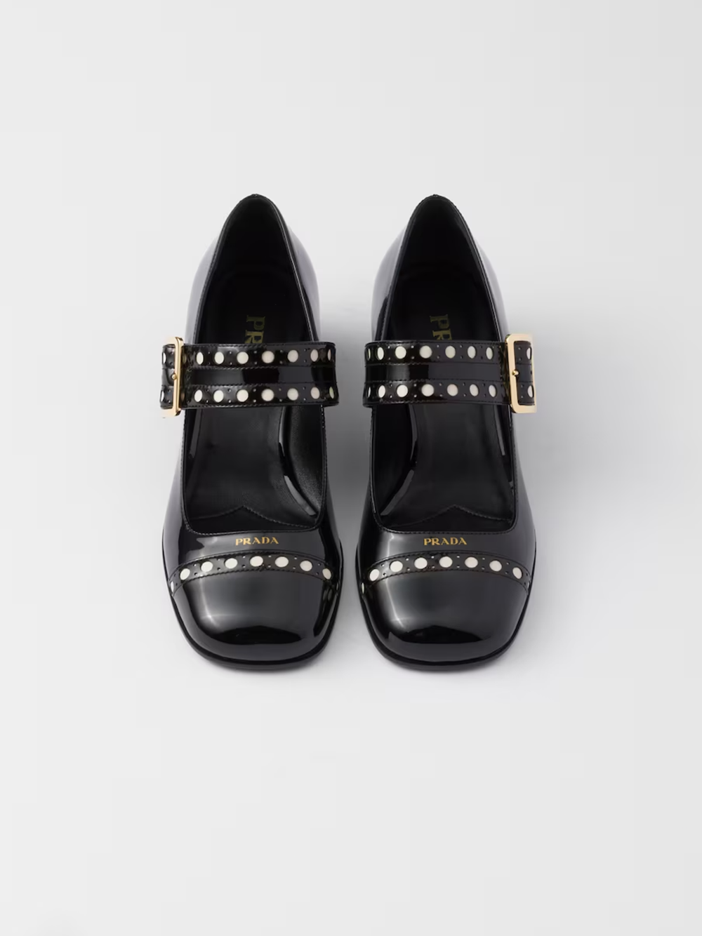 Black Patent leather Mary Jane pumps - ventzia