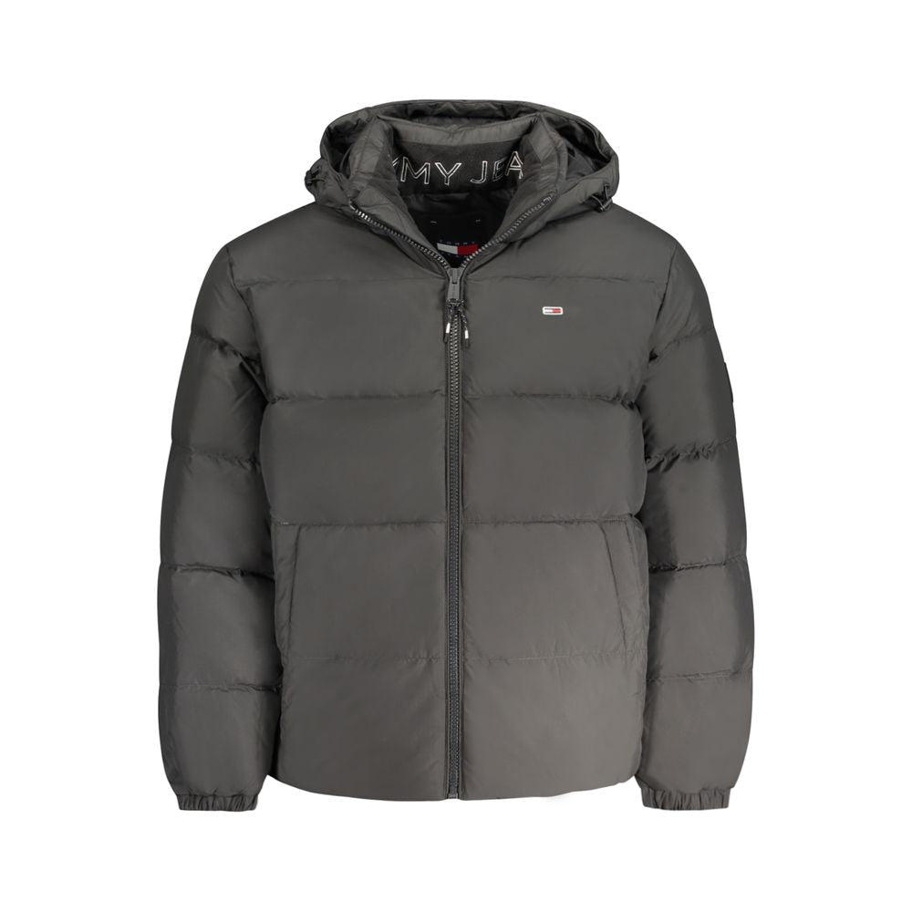 Black Polyester Men's Jacket - ventzia