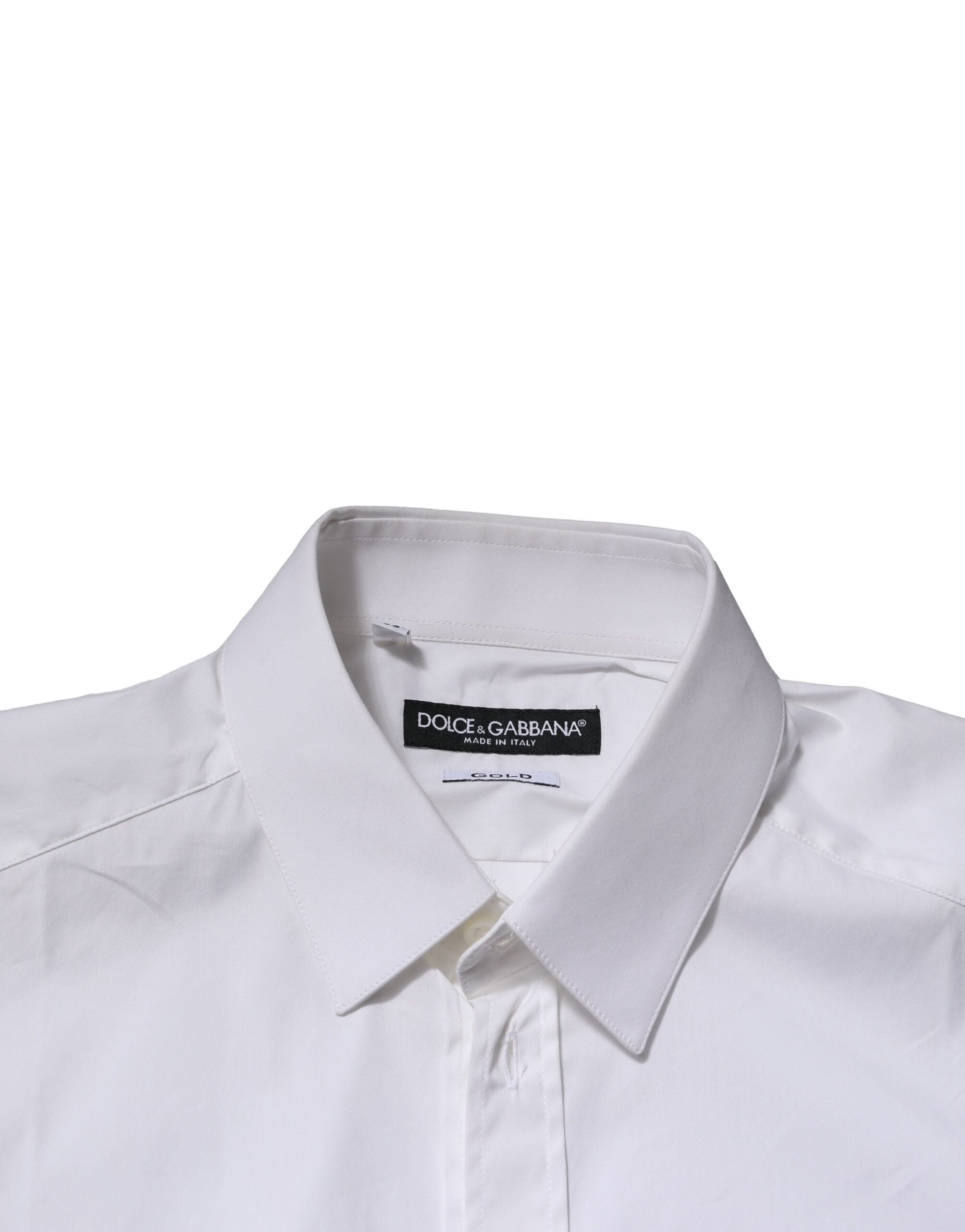 White GOLD Cotton Men Dress Formal Shirt - ventzia