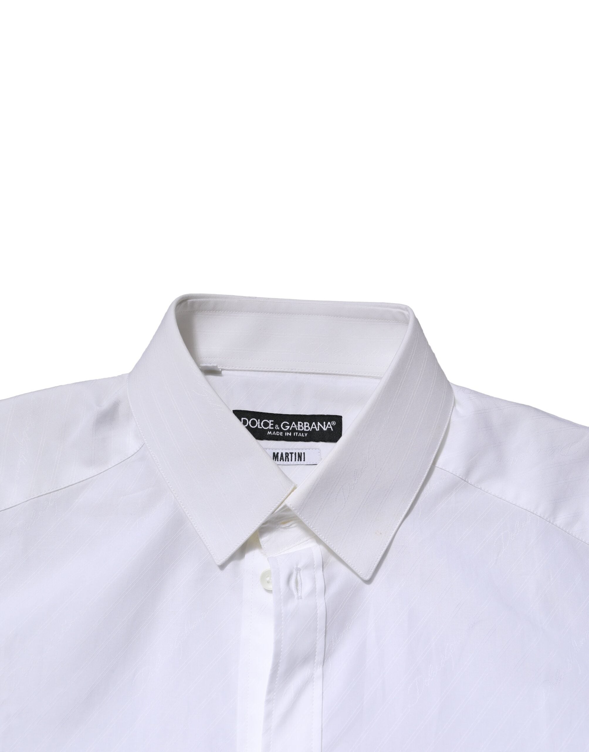 White MARTINI Long Sleeves Dress Formal Shirt - ventzia