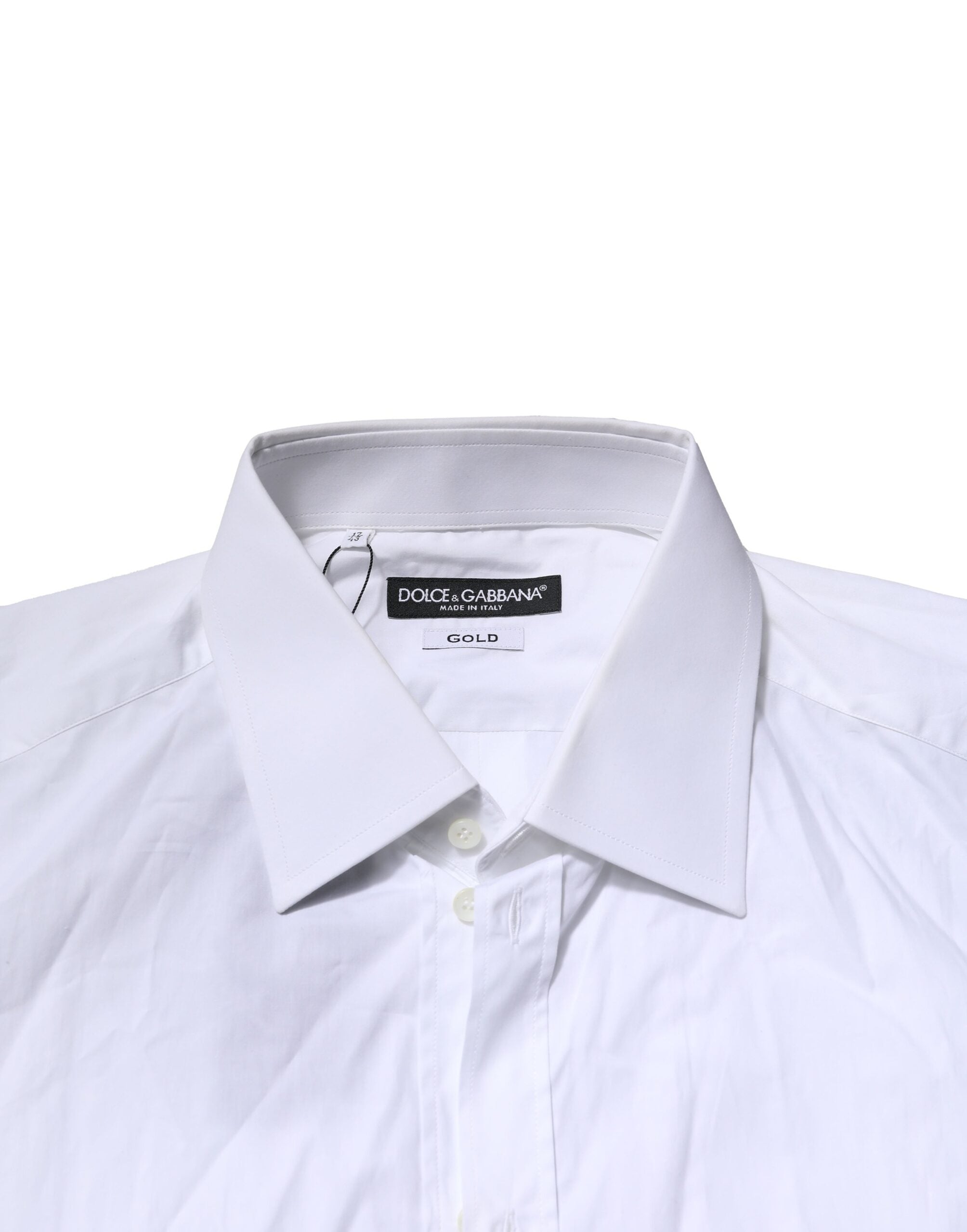 White GOLD Long Sleeves Dress Formal Shirt - ventzia
