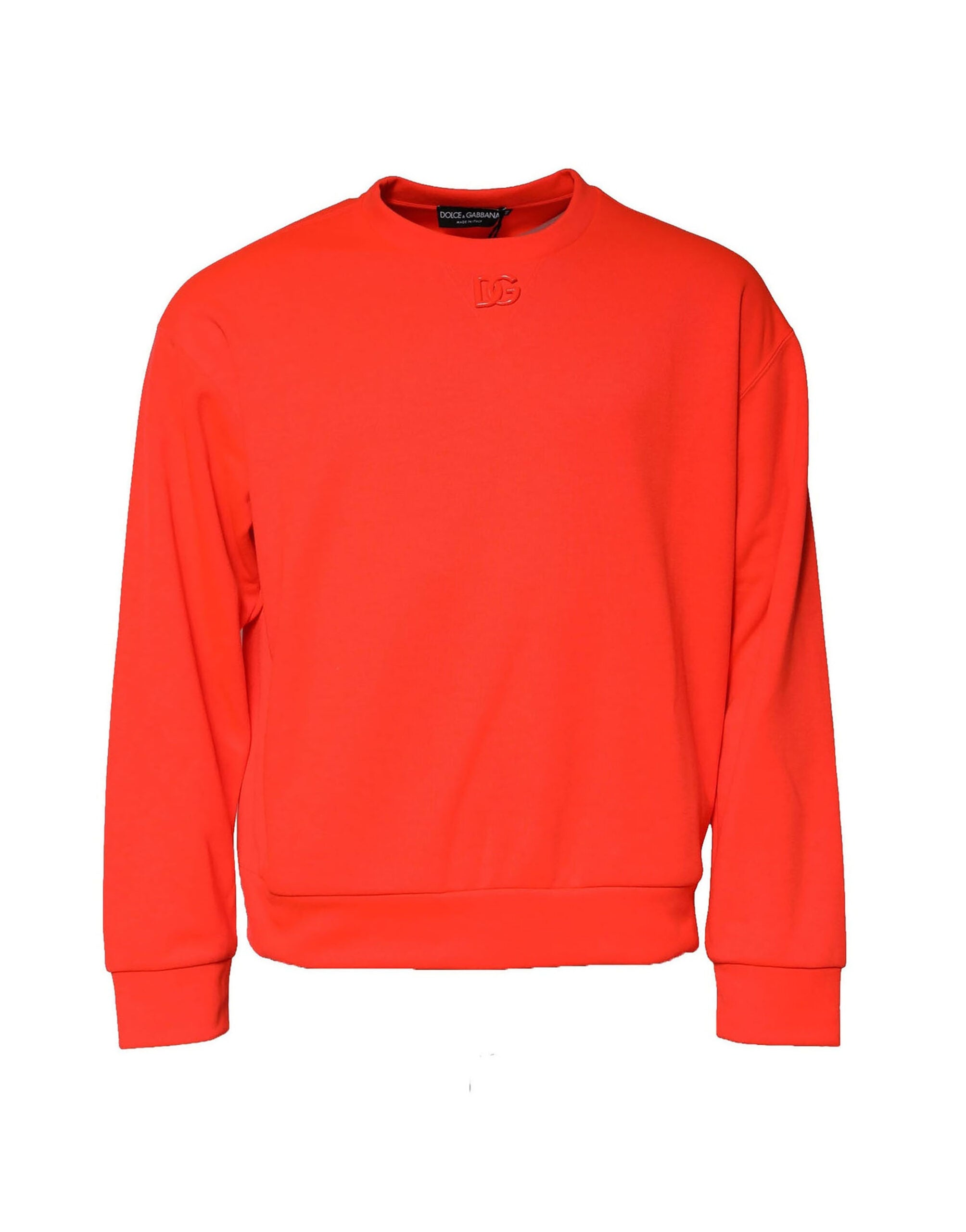 Orange Polyester DG Logo Sweatshirt Sweater - ventzia
