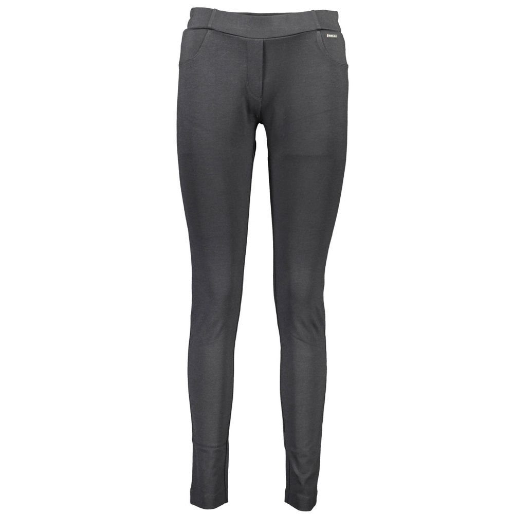 Black Viscose Women Legging - ventzia