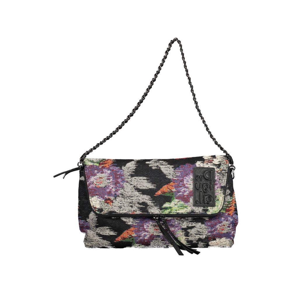 Black Polyester Women Handbag - ventzia