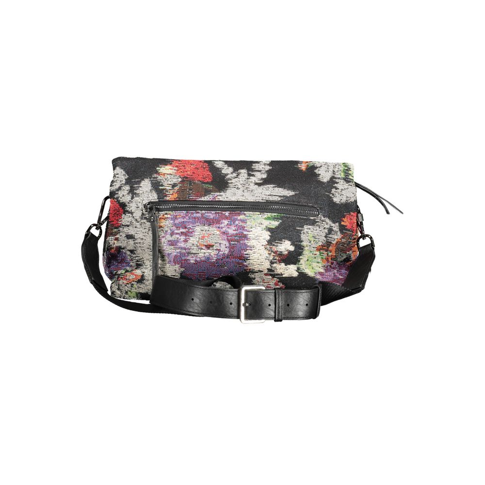 Black Polyester Women Handbag - ventzia