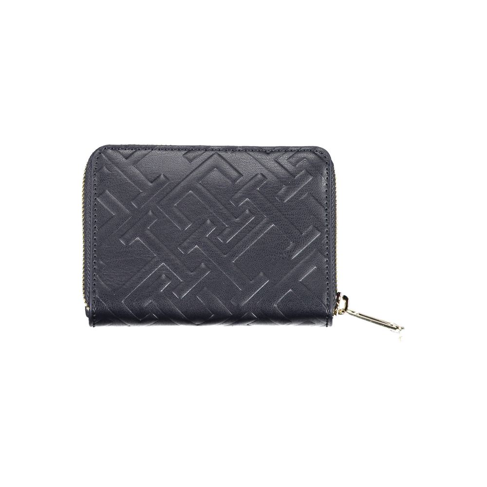 Blue Polyurethane Women Wallet - ventzia