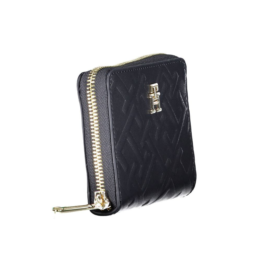 Blue Polyurethane Women Wallet - ventzia