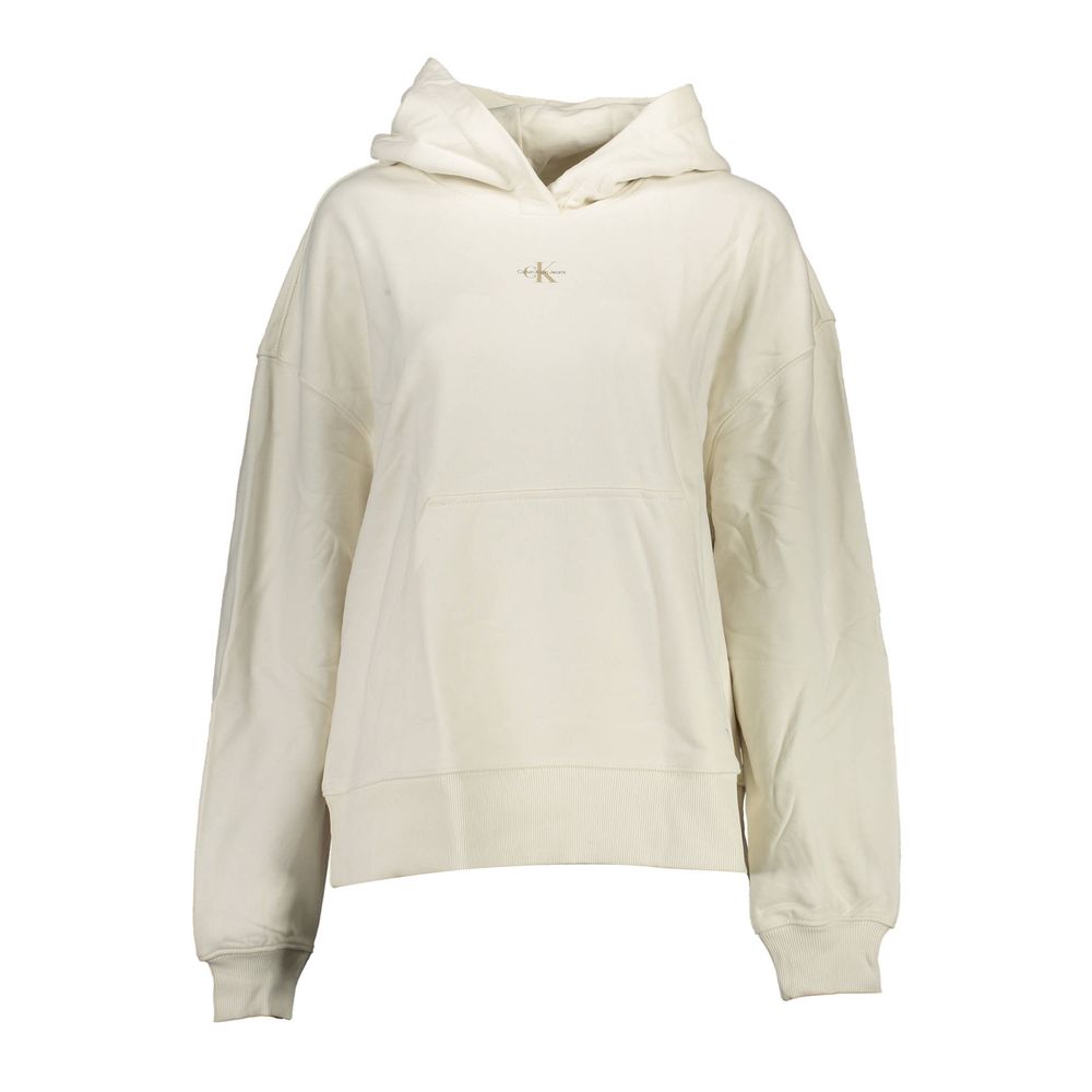 White Cotton Women Sweater - ventzia