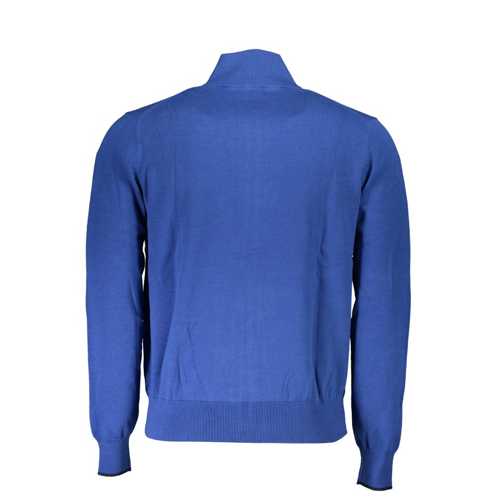 Blue Organic Cotton Men Sweater - ventzia