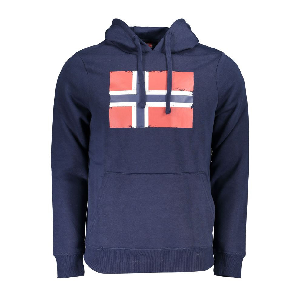 Blue Cotton Sweater - ventzia