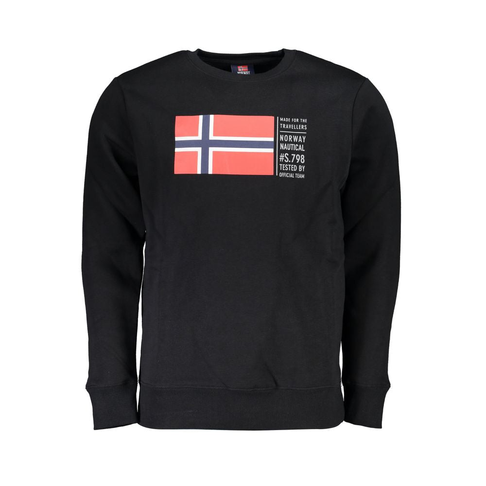Black Cotton Sweater - ventzia