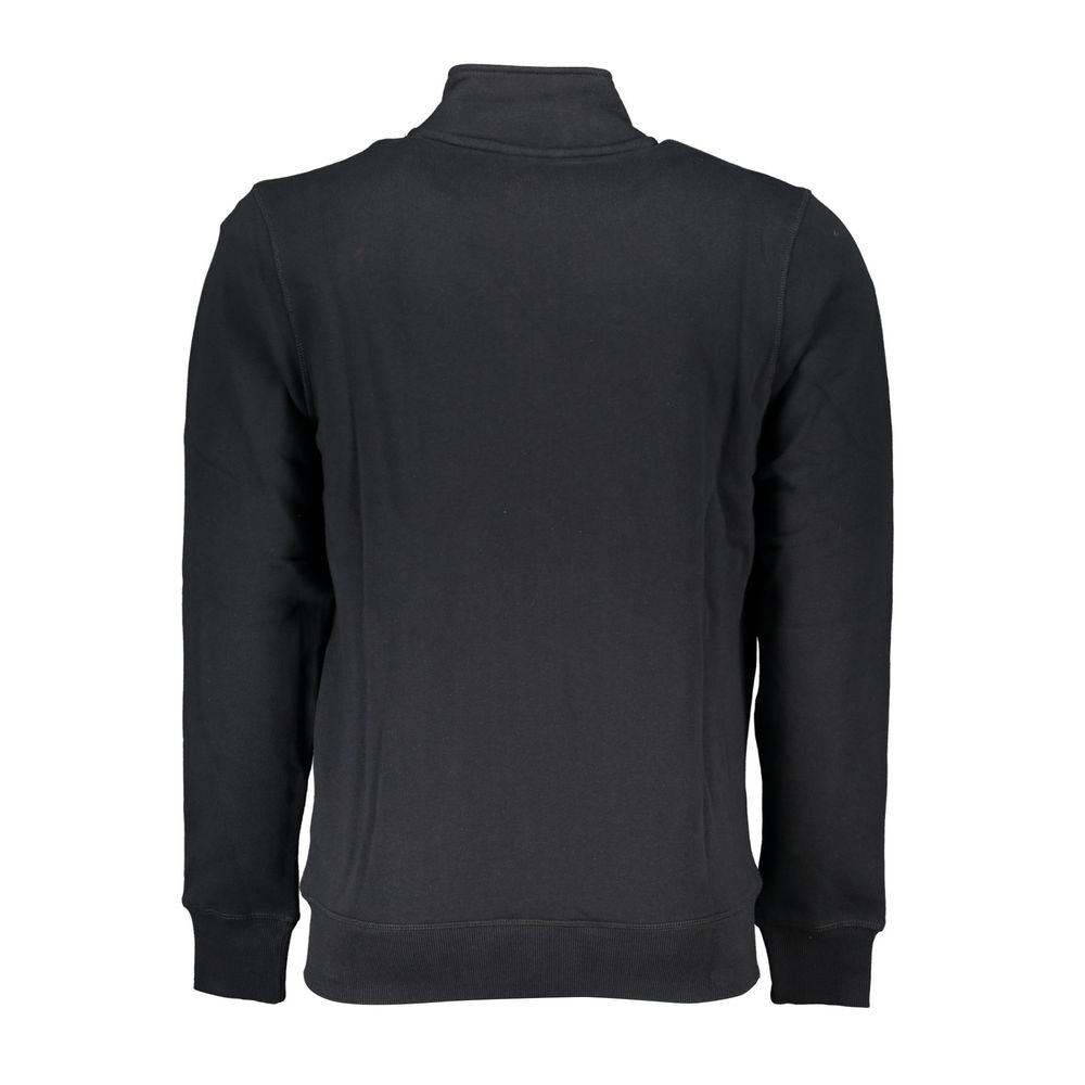 Black Cotton Men Sweater - ventzia