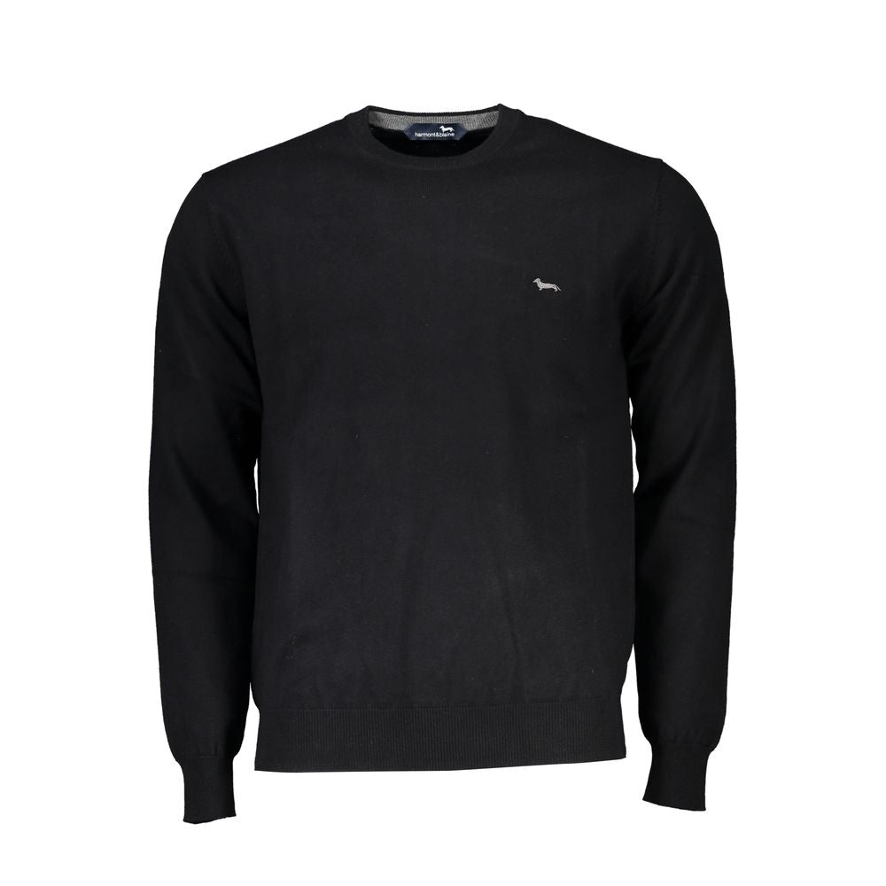 Elegant Crew Neck Embroidered Sweater - ventzia