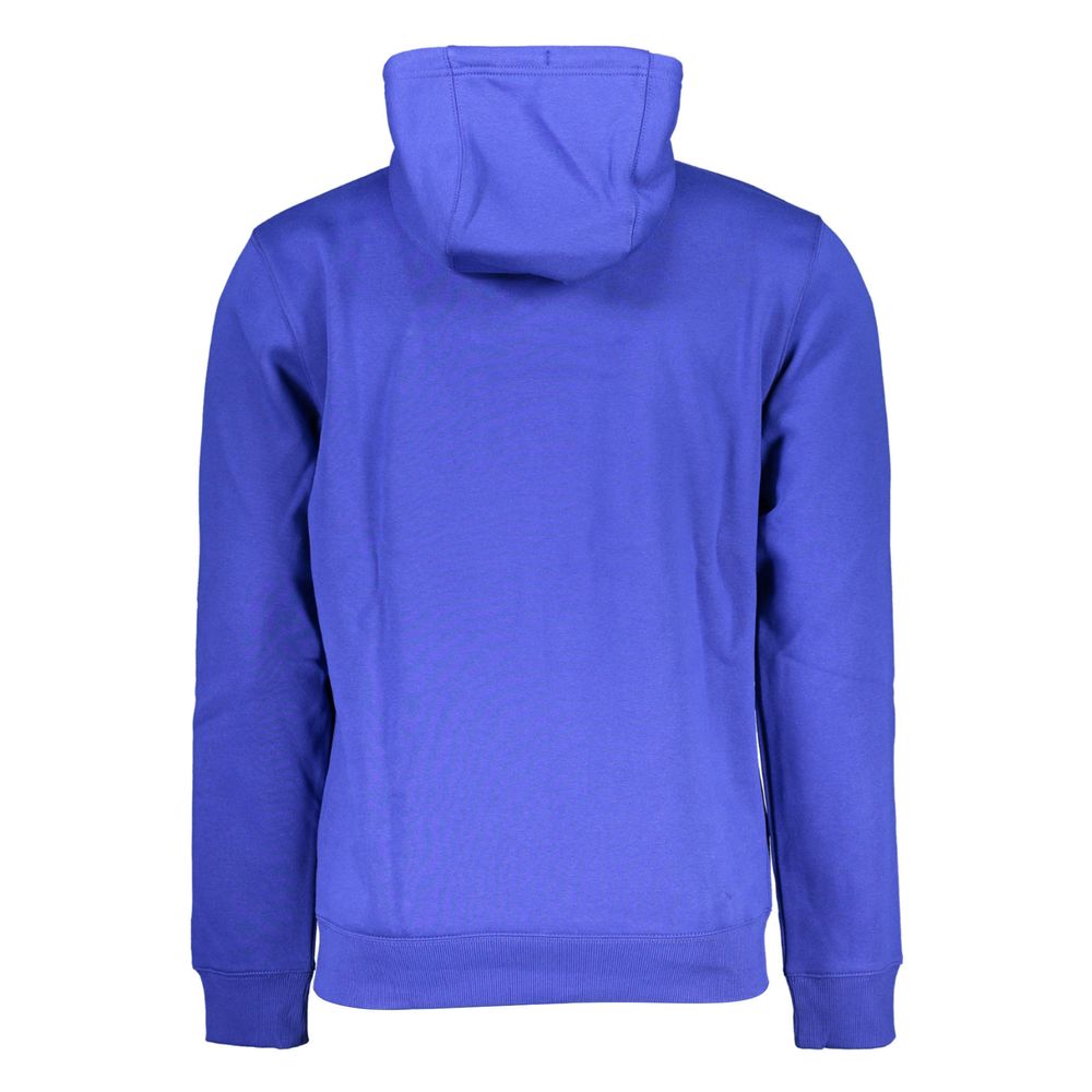 Blue Cotton Men Sweater - ventzia