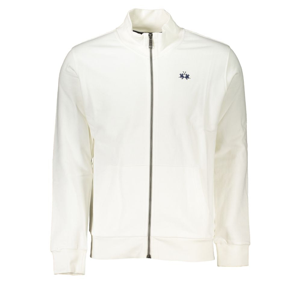White Cotton Men Sweater