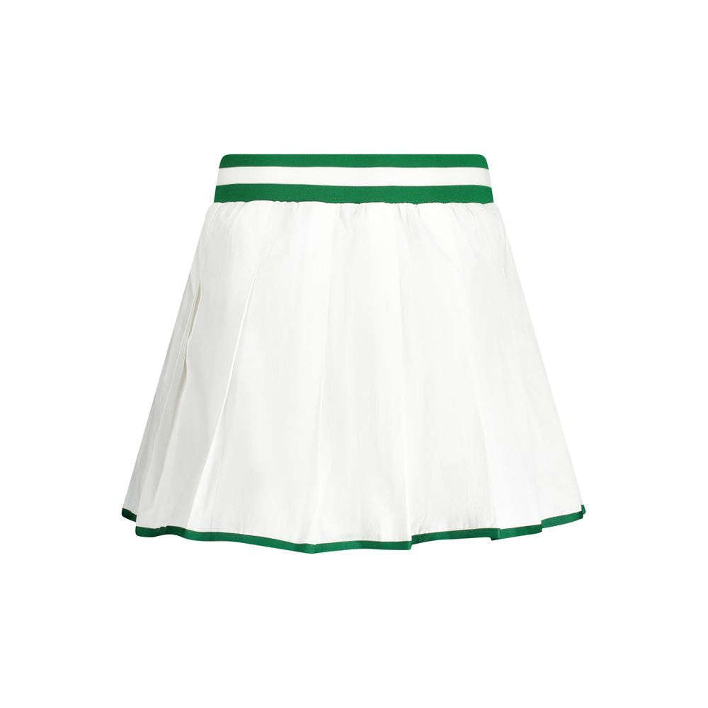 White Polyester Women Skirt - ventzia